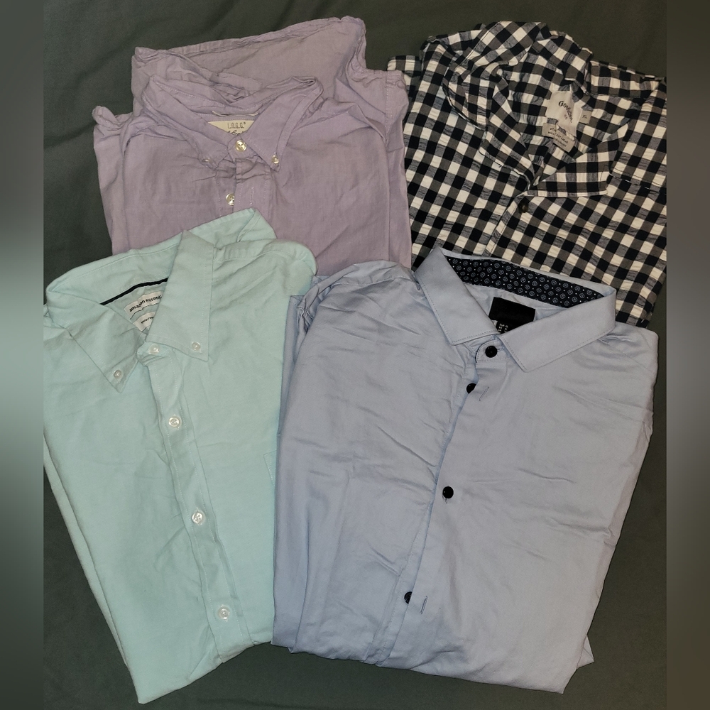 Men's Dress Shirts Short Sleeve Bundle